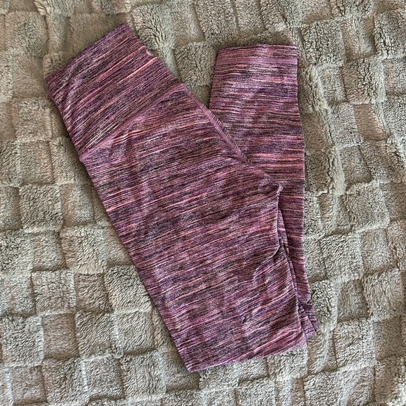 Lululemon Wunder High Times Pants Space Dye Camo Tender Violet‎ - Picture 1 of 8